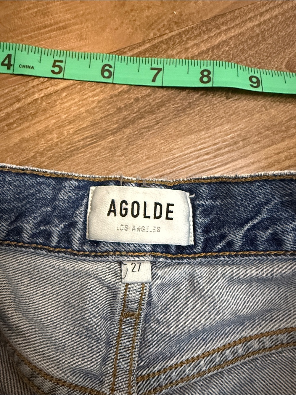 Agolde Riley High Rise Straight Crop 27 - Picture 3 of 6